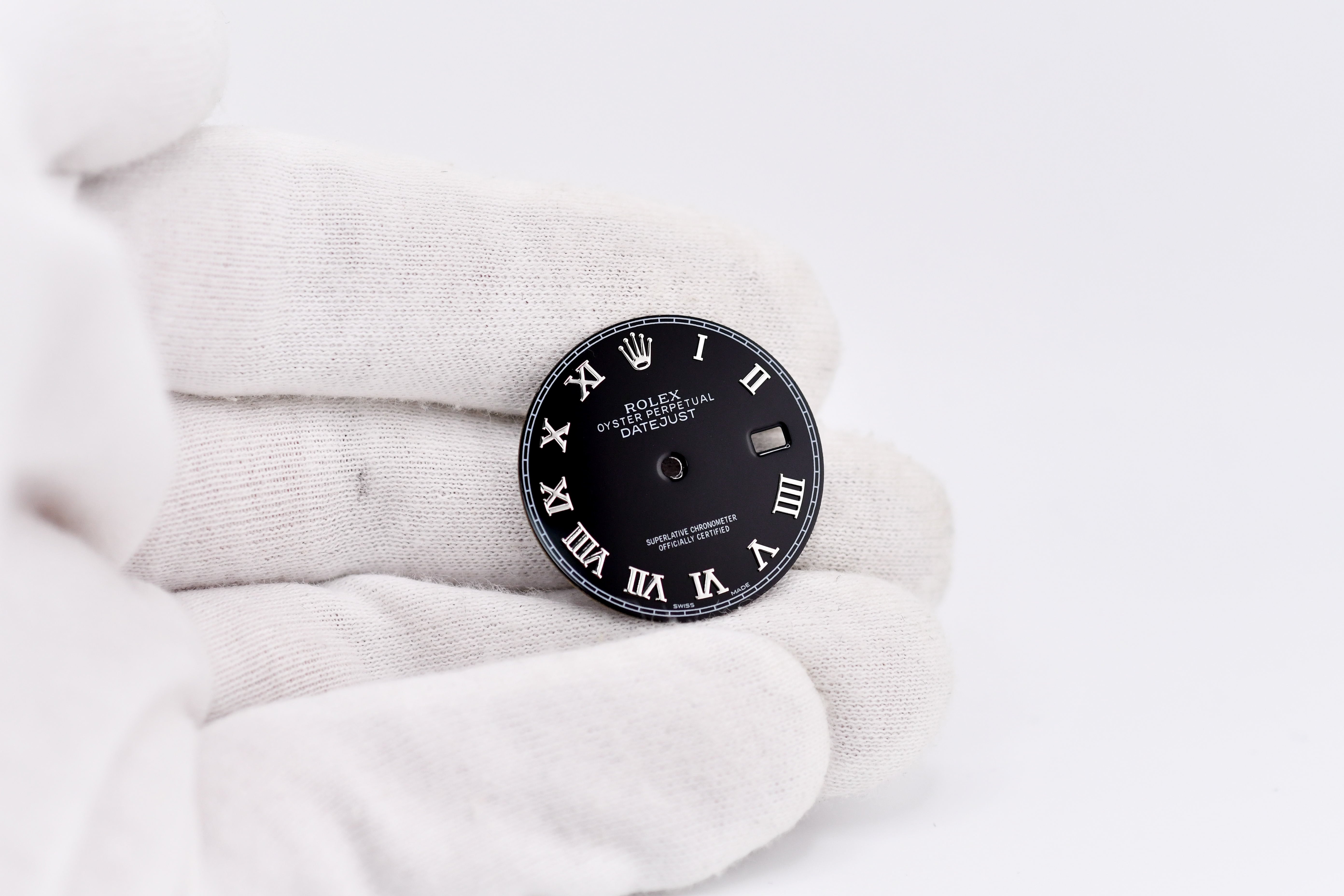 Custom Black Roman Rolex Dial Datejust 36mm 16014 16030 16234