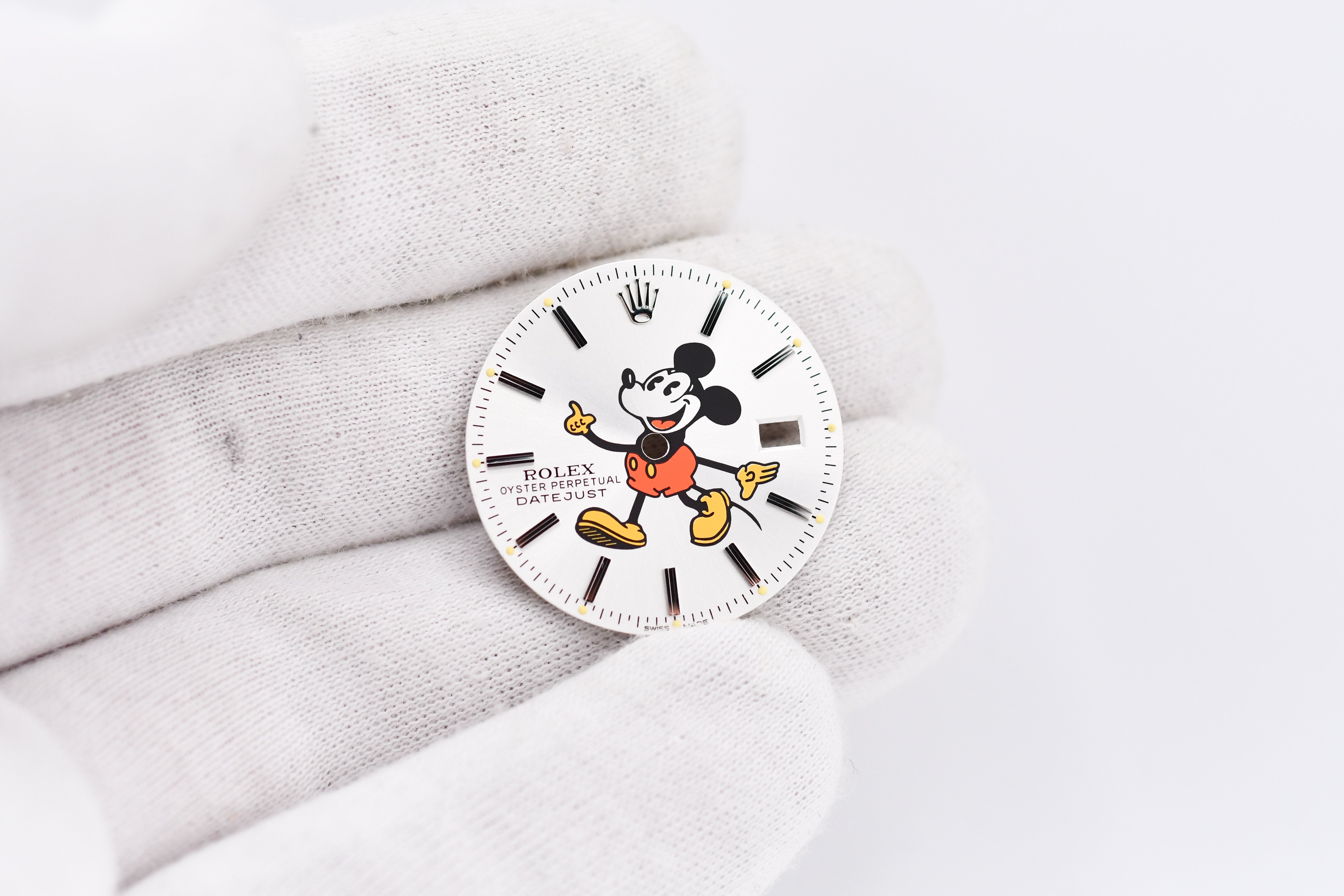Custom Mickey Mouse Rolex Dial Datejust 36mm 16014 16030 16234
