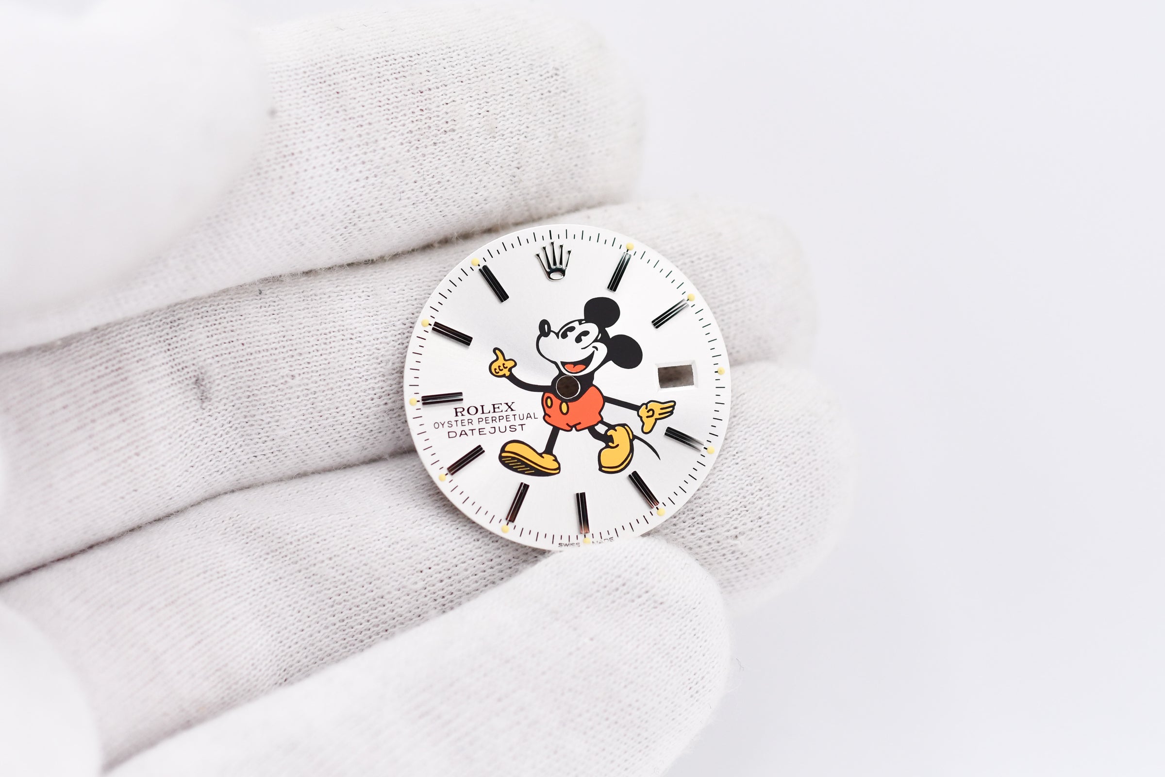 Custom Mickey Mouse Rolex Dial Datejust 36mm 16014 16030 16234