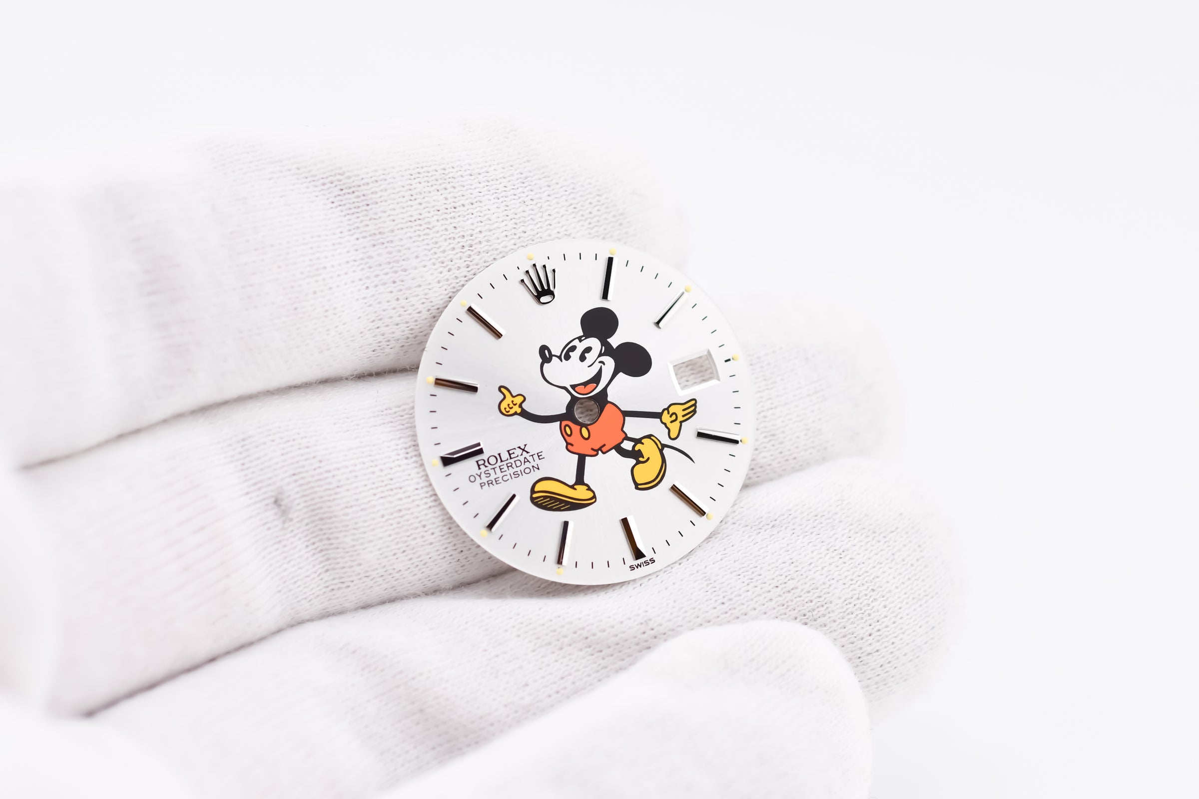 Custom Mickey Mouse Rolex Dial Oyster Perpetual Precision 34mm